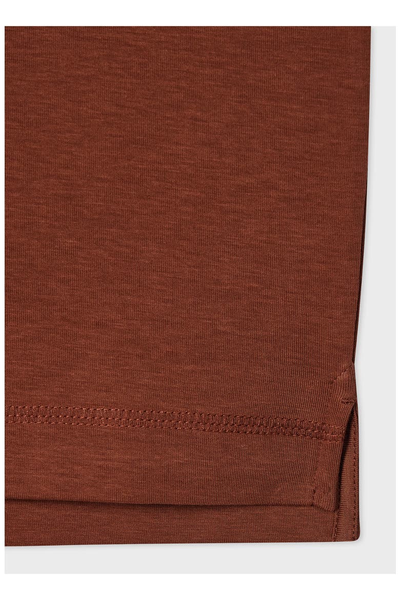 Logo Cotton Blend T-Shirt, Alternate, color, BURGUNDY/BORDEAUX