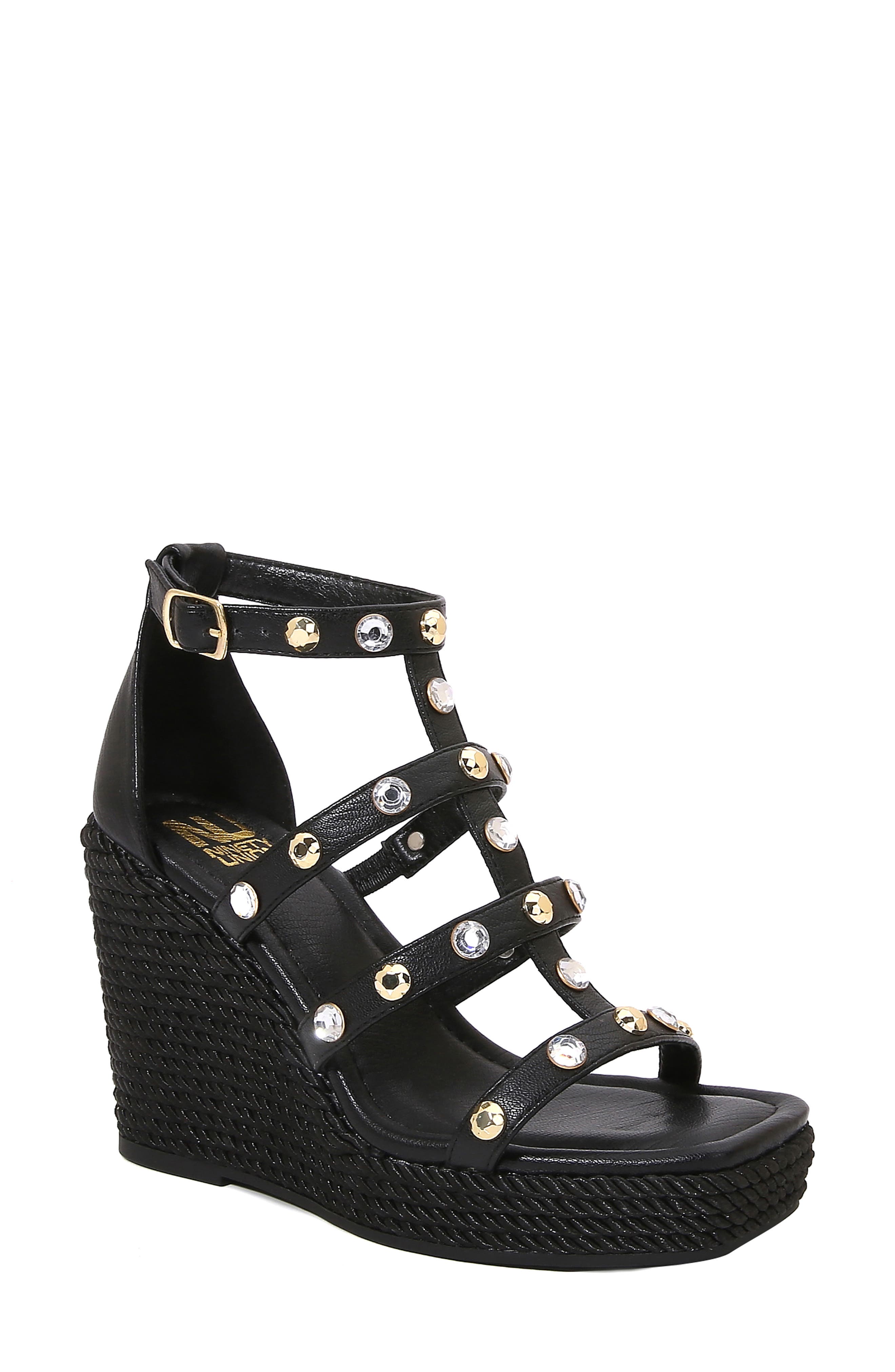 Panda Caged Platform Wedge Sandal
