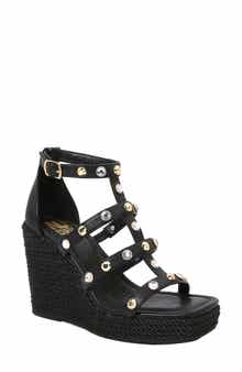 Panda Caged Platform Wedge Sandal