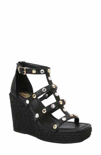 Panda Caged Platform Wedge Sandal