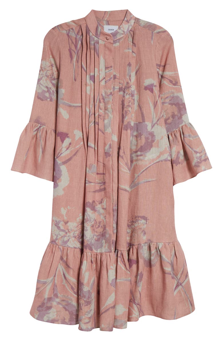 Erdem Floral Print Faille Sheath Dress, Alternate, color, 