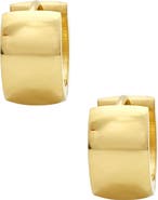 HMY JEWELRY Thick Huggie Hoop Earrings