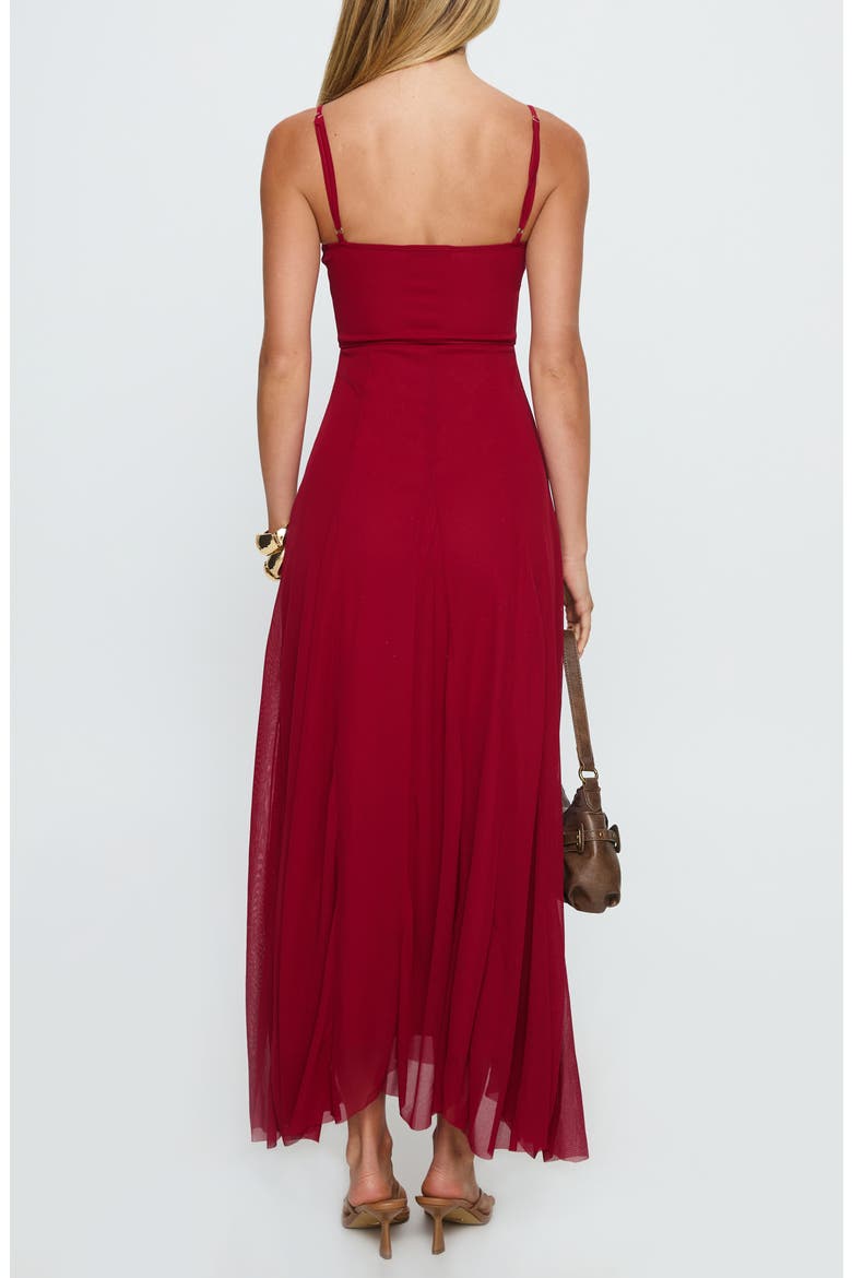 Janeira Pleated Maxi Dress, Alternate, color, RED