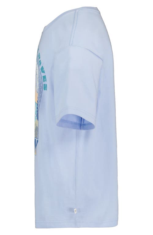 Roxy Kids' Chasing Waves Oversize Graphic T-shirt In Blue