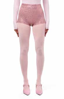 Naked Wardrobe Crystal Studded Shorts