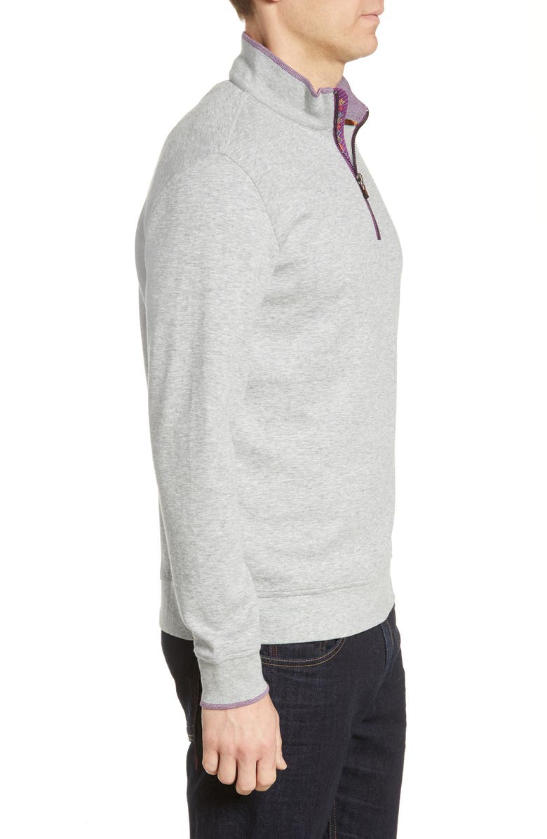 Robert Graham Garnet Classic Fit Quarter Zip Pullover, Alternate, color, 