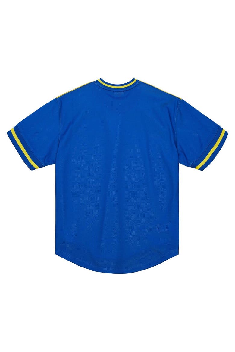Men's Mitchell & Ness  Gold Golden State Warriors Jumbotron 3.0 Mesh V-Neck T-Shirt, Alternate, color, Gold