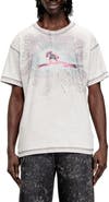 DIESEL® T-Norm Rhinestone Embellished Cotton Graphic T-Shirt