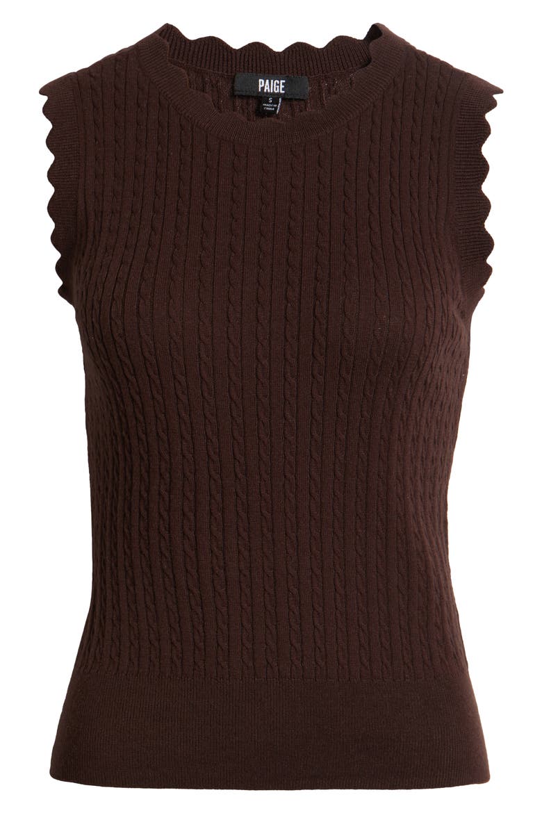 Syrie Top, Alternate, color, DARK BROWN