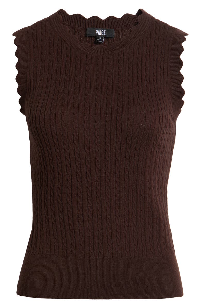 PAIGE Syrie Top, Alternate, color, Dark Brown