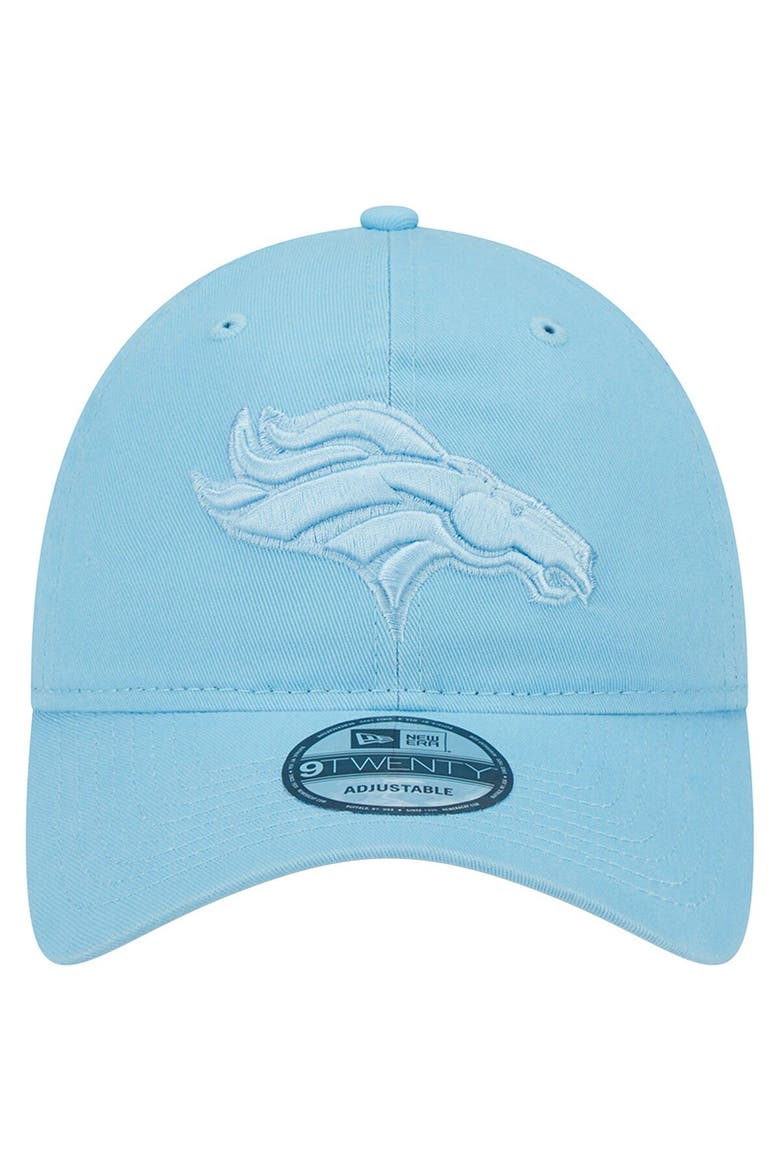 Men's New Era  Light Blue Denver Broncos Core Classic 2.0 Brights 9TWENTY Adjustable Hat, Alternate, color, Light Blue