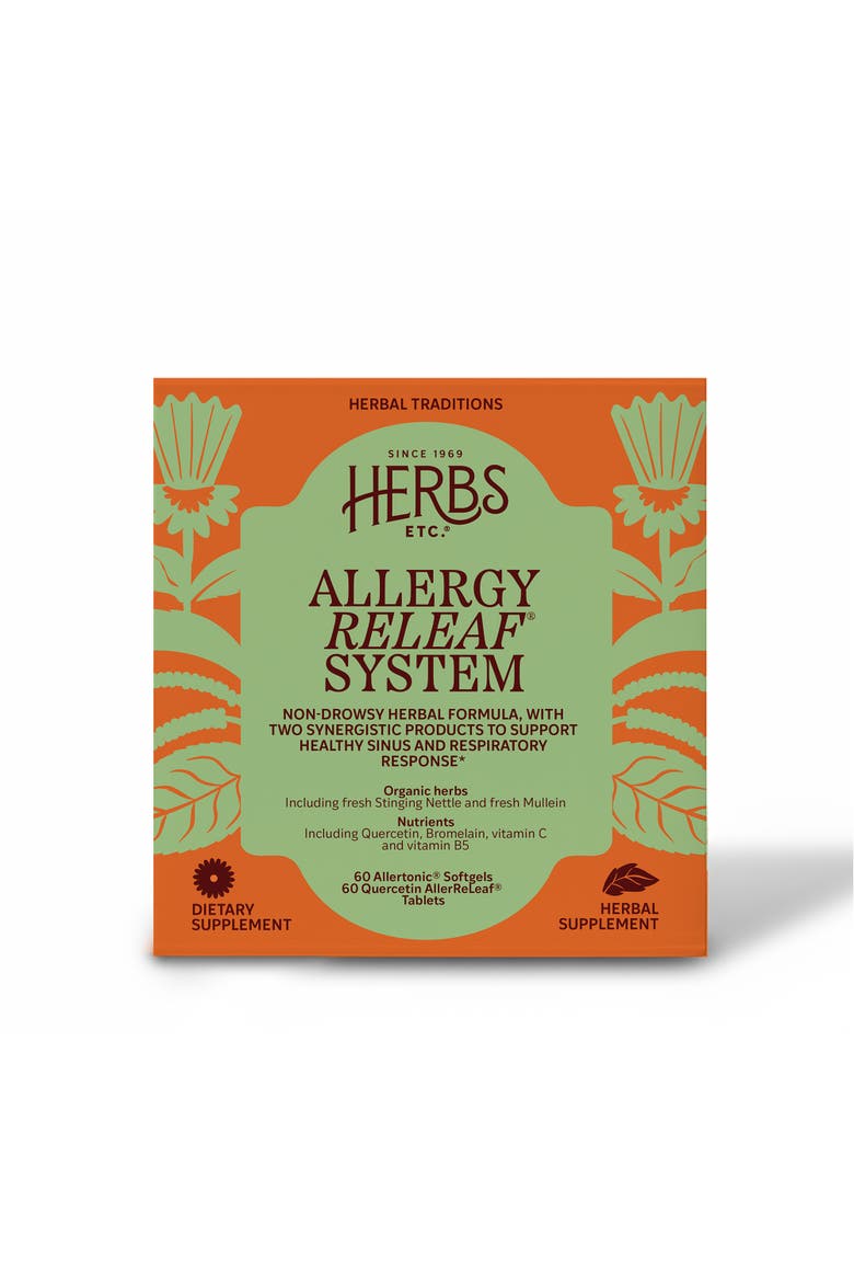 Allergy ReLeaf System - Seasonal Discomfort Supplement - Provides Seasonal Support for Sneezing & Itchy Eyes - Supports Sinus Function - 60 Softgels (60 Servings), 60 Tablets, Main, color, No Color