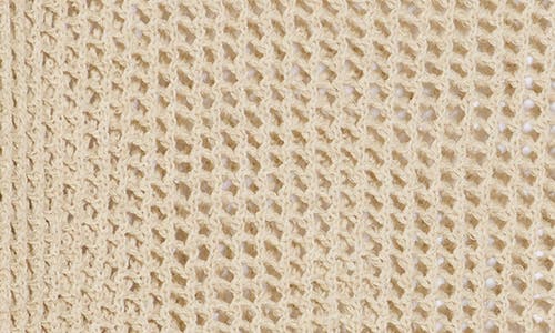 MAX STUDIO MAX STUDIO LONG SLEEVE MESH OPEN KNIT TOP