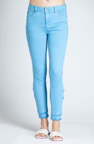 APNY Double Tulip Hem Back Skinny Jeans