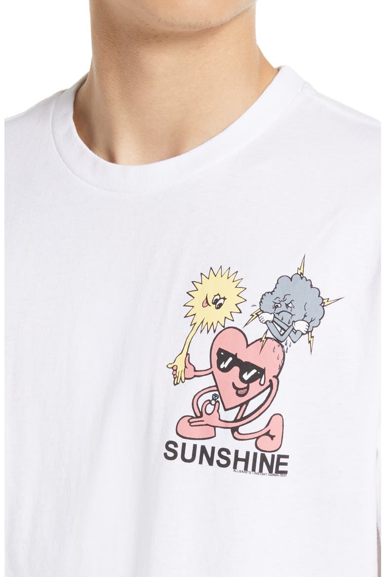 Men's Sunshine Graphic Tee, Alternate, color, OPTIC WHITE