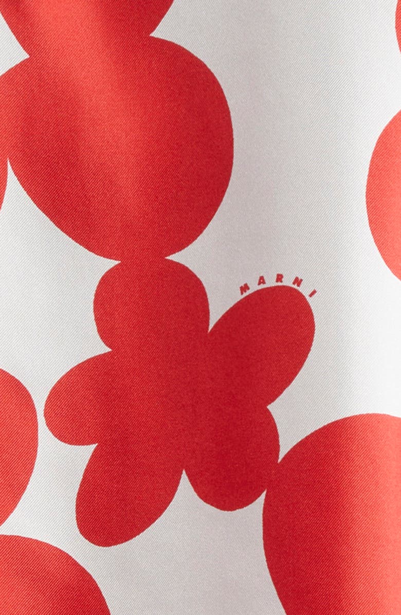 Marni Dillies Print Silk Bowling Shirt, Alternate, color,