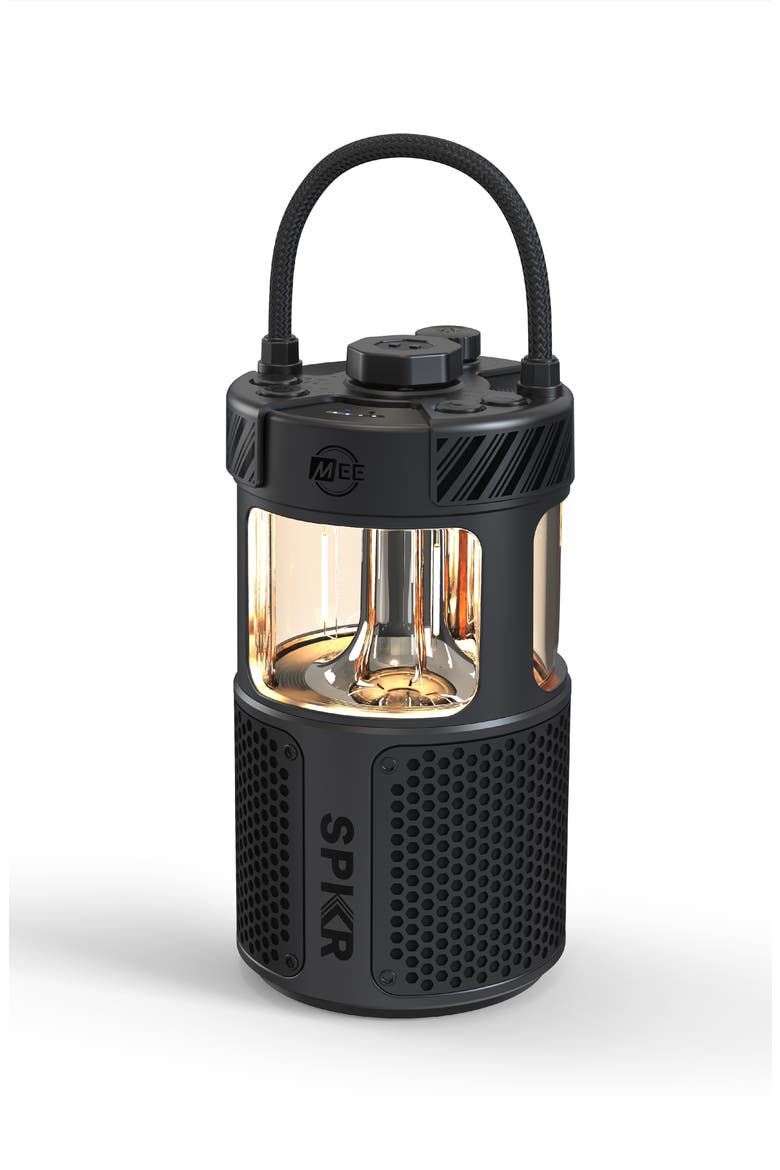 lightSPKR Bluetooth Wireless Speaker w/ Camping Lantern, Main, color, Midnight Black