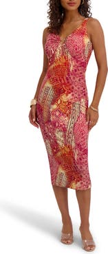 Siena Printed Jersey Body-Con Dress
