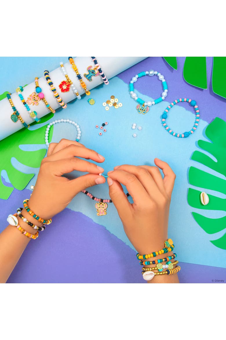 Disney Stitch Diy Jewelry Design Kit, Craft & Make 10 Bracelets, Alternate, color, Multicolored