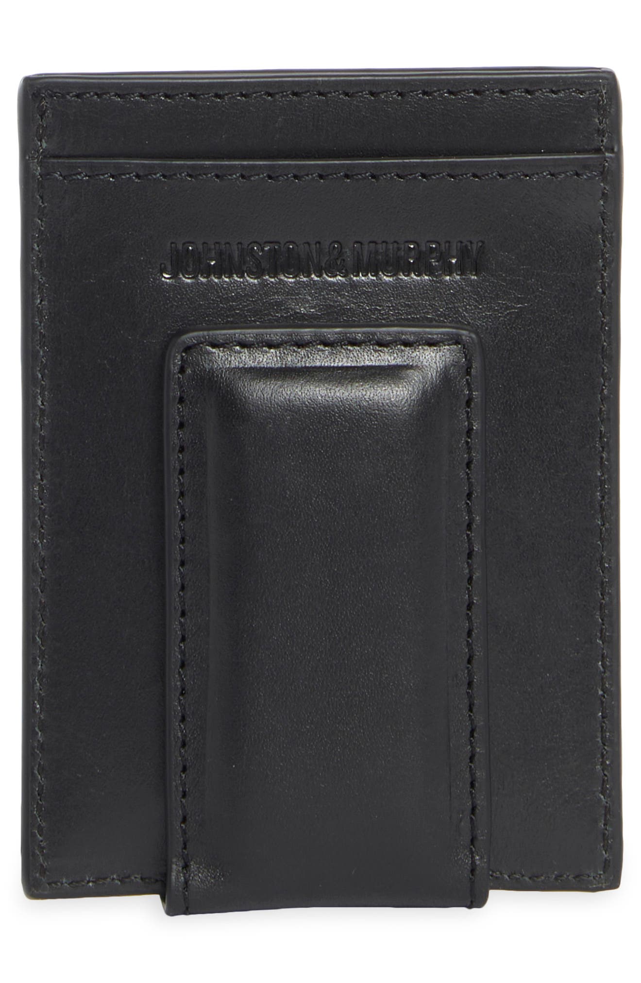 Johnston & Murphy Hunter Glazed Leather Money Clip Wallet (Men ...