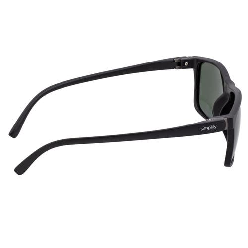 Simplify Ellis Polarized Sunglasses In Black/silver