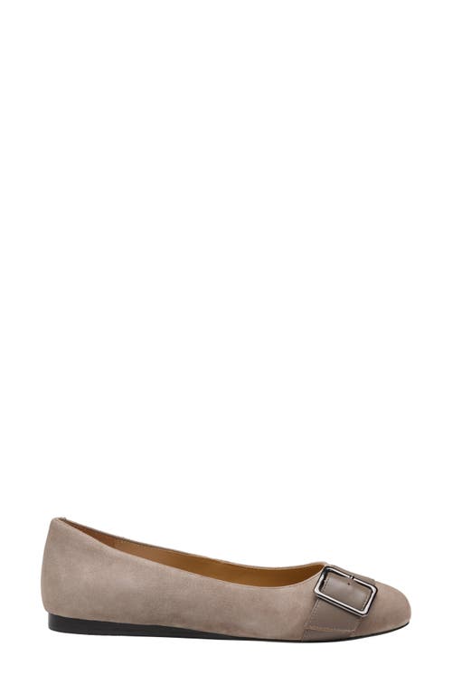 Johnston & Murphy Claire Ballet Flat In Gray