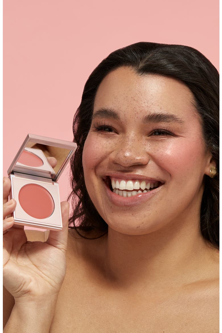 Cream Blush, Alternate, color, Pashmina - salmon rose