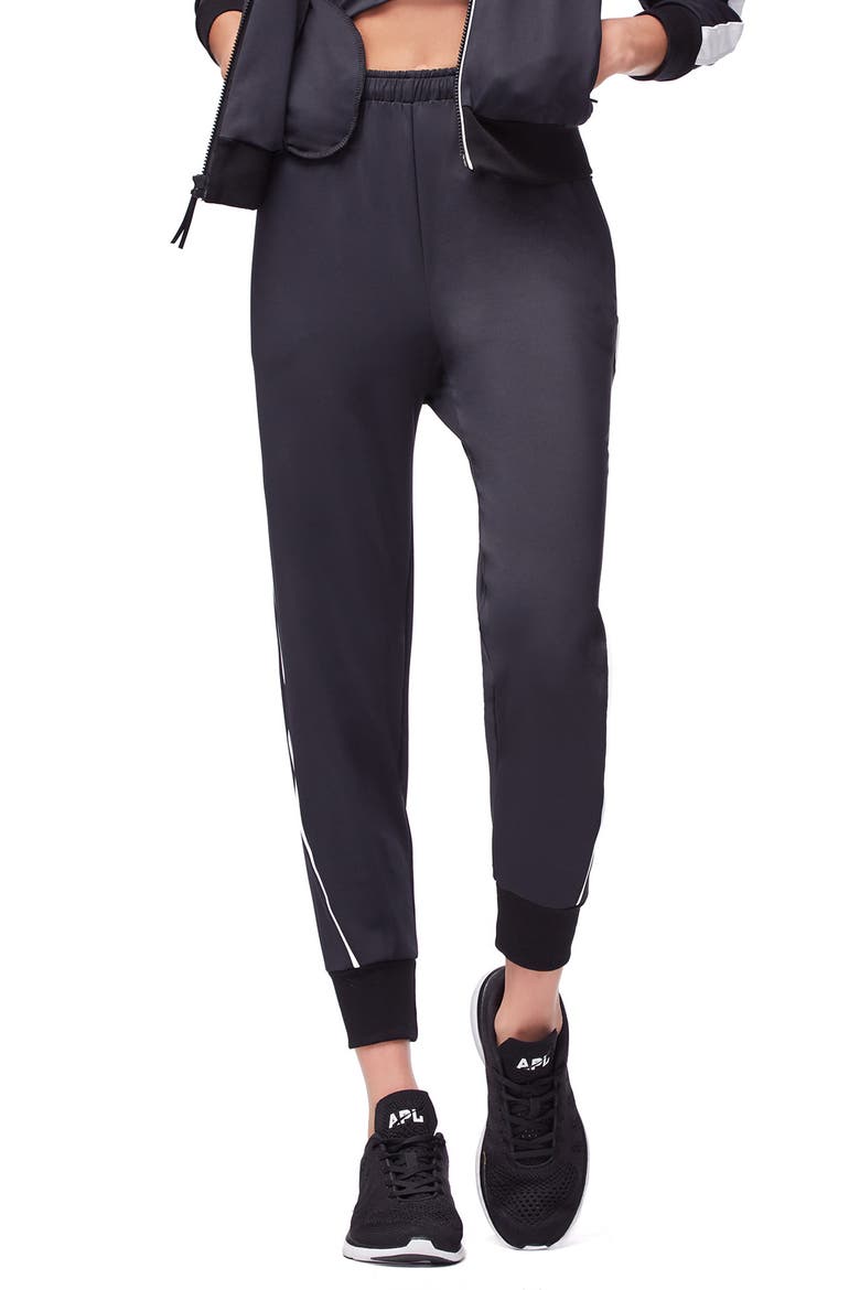 Piped Jogger Pants, Main, color, BLACK001