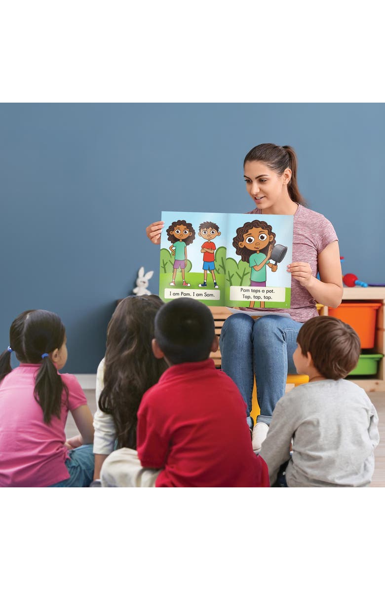 Beanstalk Books Decodable Big Books Fiction - 6 XL Books Phase 2-4, Alternate, color, Multicolored