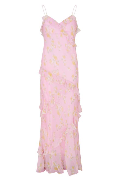 Kids' Mini Rialto Floral Ruffle Trim Dress (Big Kid)