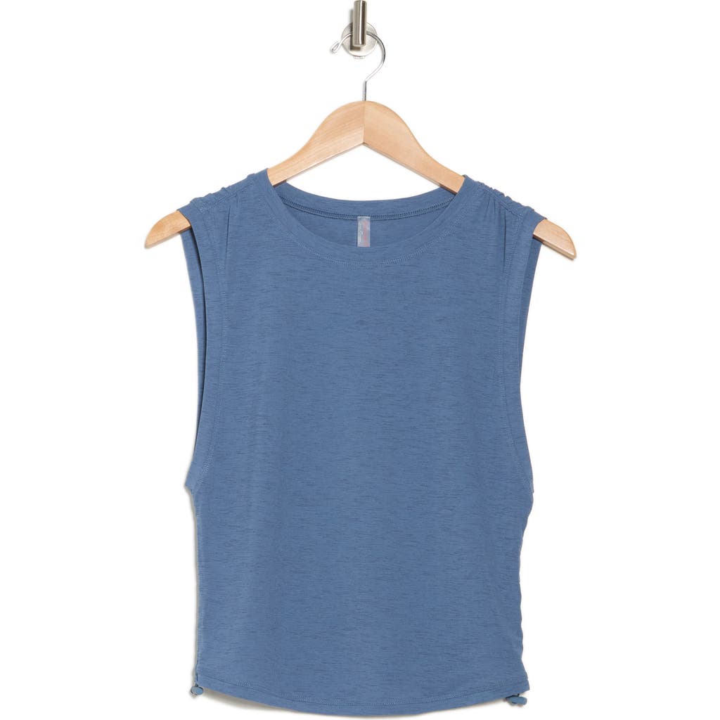 Free People Sport Mode Muscle Tank In Blue Stone