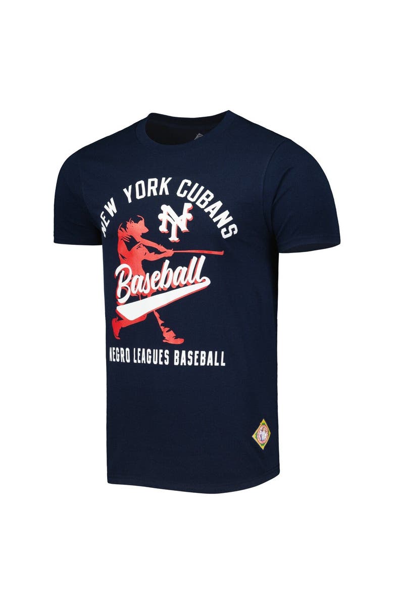 STITCHES Men's Stitches Navy New York Cubans Soft Style T-Shirt, Alternate, color, Navy