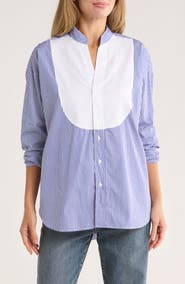 Frank & Eileen Victoria Surplice Neck Button Up Shirt
