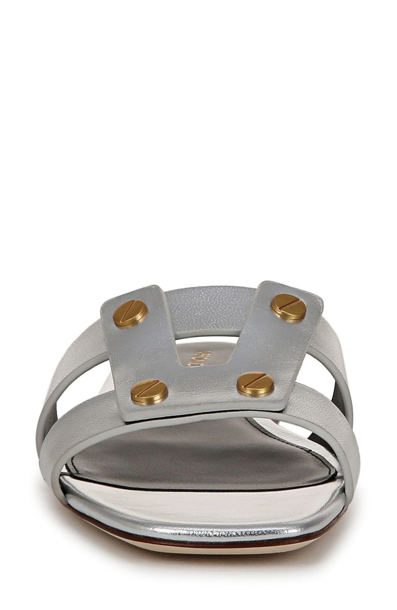 Via Slide Sandal, Alternate, color, SILVER