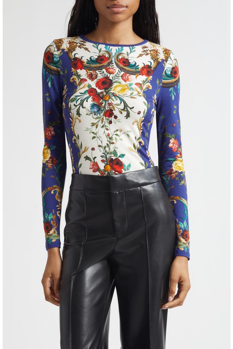 Delaina Long Sleeve Top, Main, color, GILDED ROSE