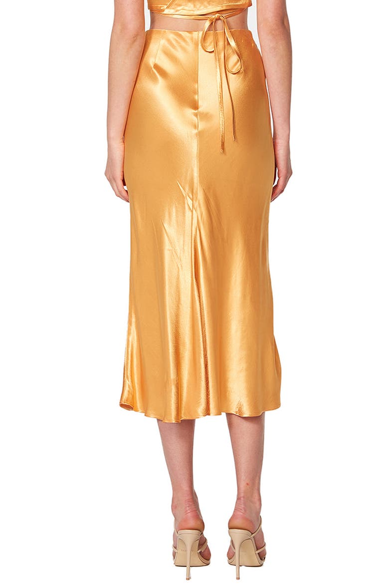 Satin Slip Skirt, Alternate, color, TANGERINE