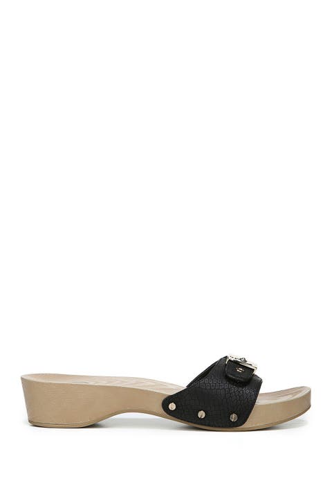 Classic Snake Embossed Sandal