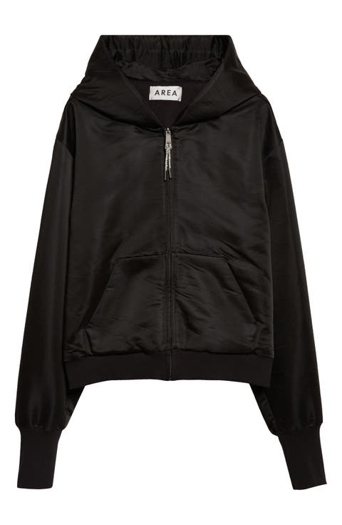 Crystal Knot Satin Full Zip Hoodie