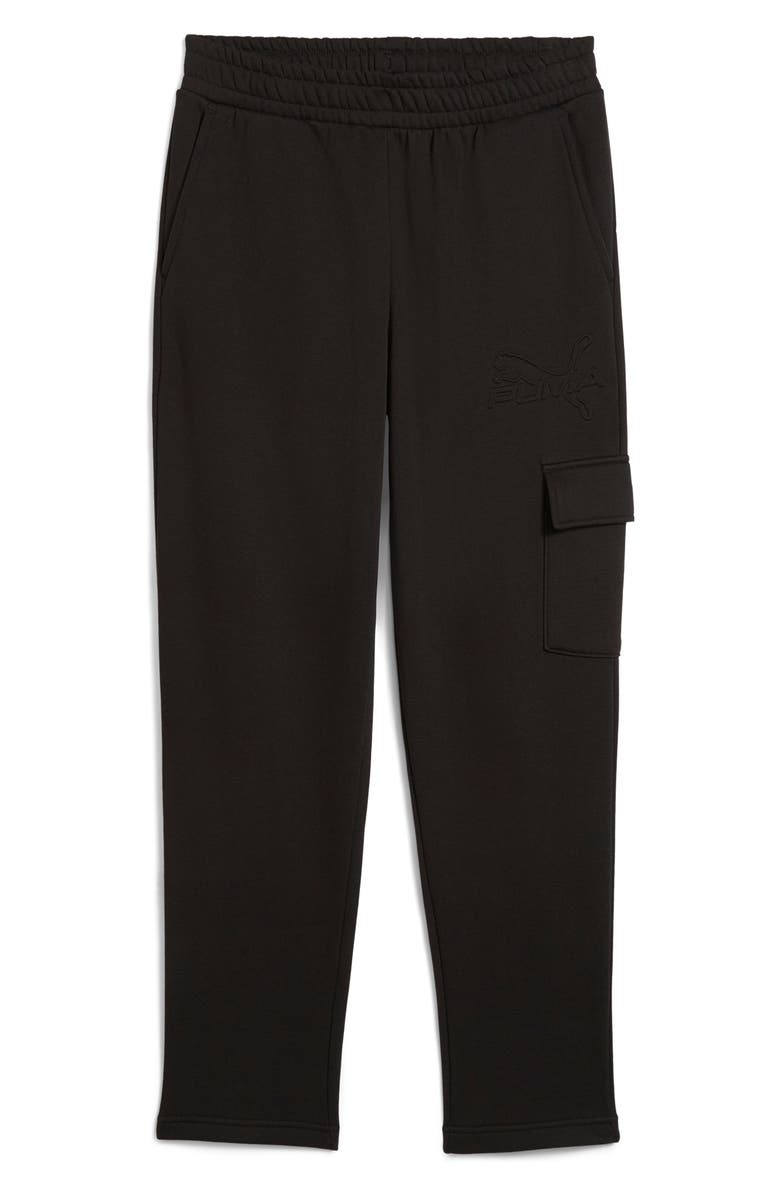 PUMA Essentials Embossed Cargo Pants, Main, color, Puma Black