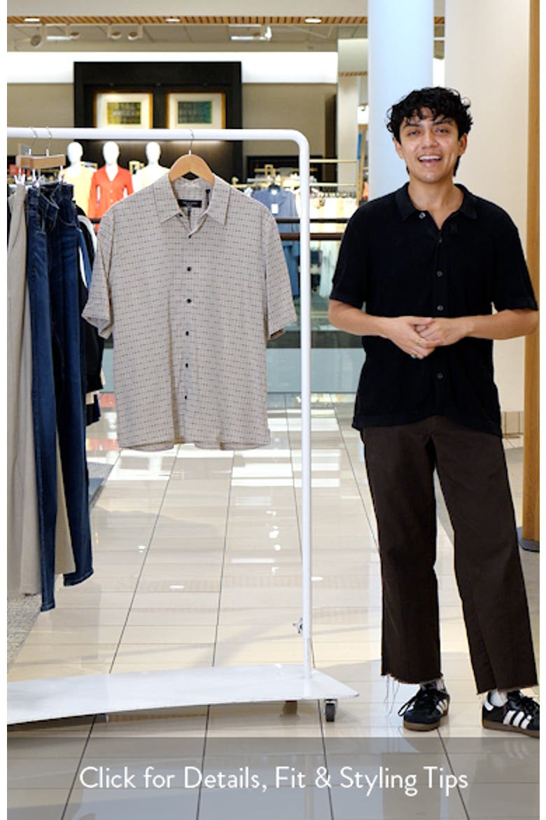 Dalton Jacquard Short Sleeve Button-Up Shirt video