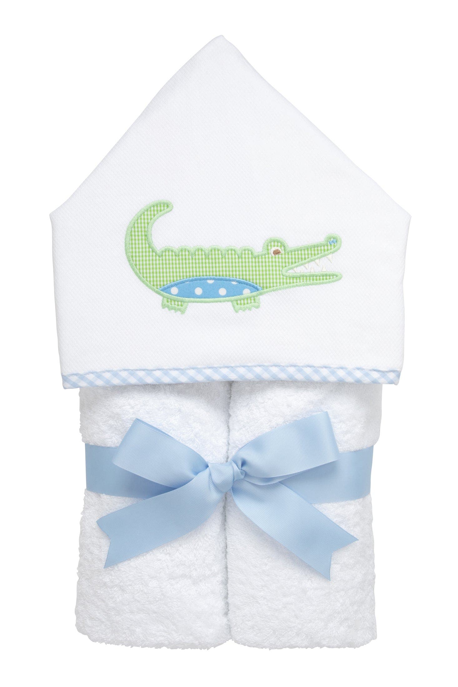 3 Marthas Playful Pals Everykid Towel in Blue Alligator 