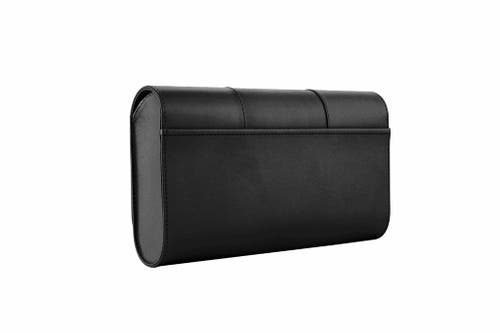 Perrin Paris L'eiffel Classic Clutch In Black Silver