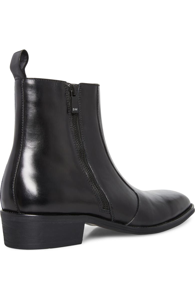 Steve Madden Haynes Zip-Up Boot, Alternate, color, Black