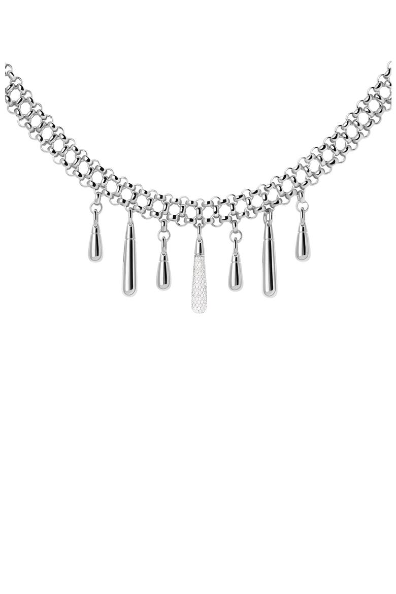 Jelly Choker Necklace, Main, color, Silver