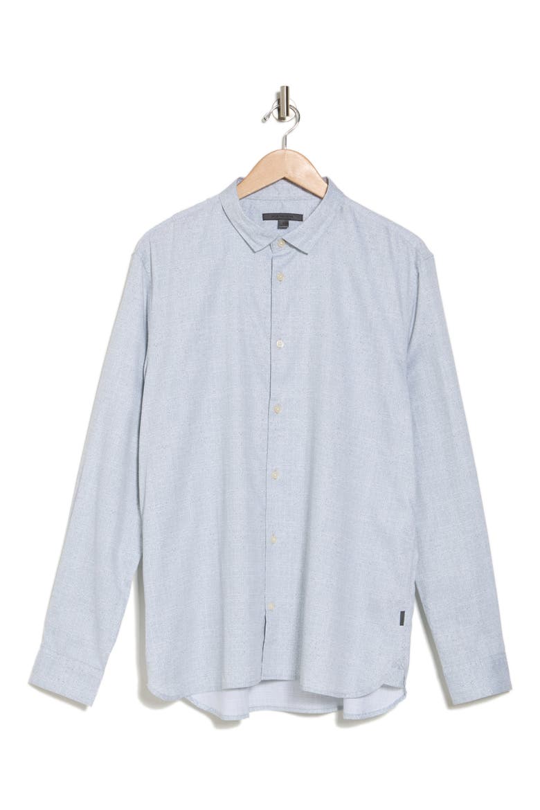 Ross Cotton Button-Up Shirt, Alternate, color, DIM GREY