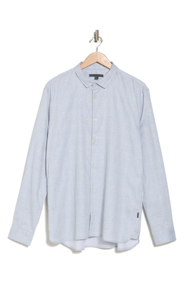 John Varvatos Ross Cotton Button-Up Shirt, Alternate, color, Dim Grey