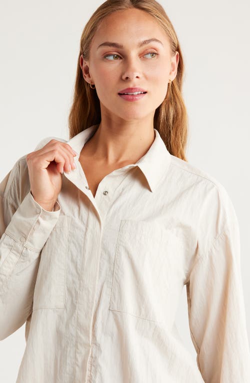 Zella Travel Lite Shirt Jacket In Neutral