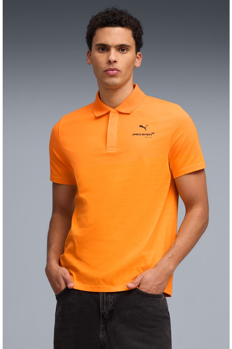 McLaren Small Logo Polo, Alternate, color, PAPAYA