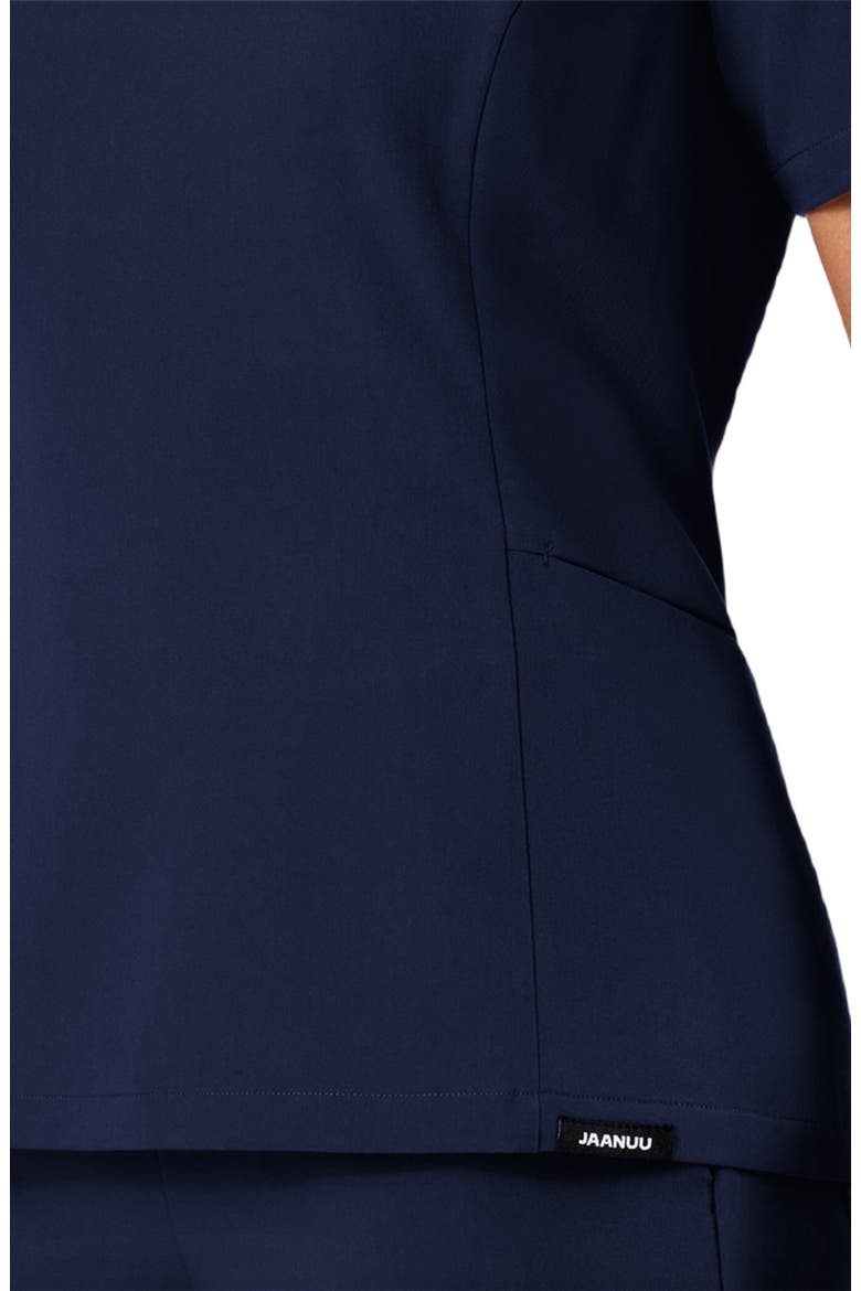 Calix Women's 2-Pocket Tailored V-Neck Scrub Top, Alternate, color, Midnight Navy