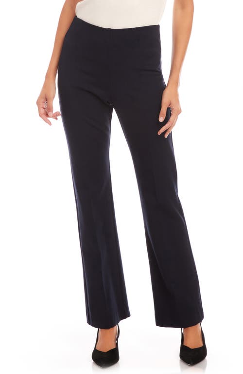 Karen Kane Stretch Twill Bootcut Pants In Navy
